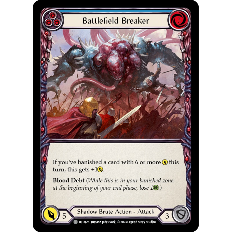 Battlefield Breaker (Blue) [DTD123] (Dusk Till Dawn)  Rainbow Foil
