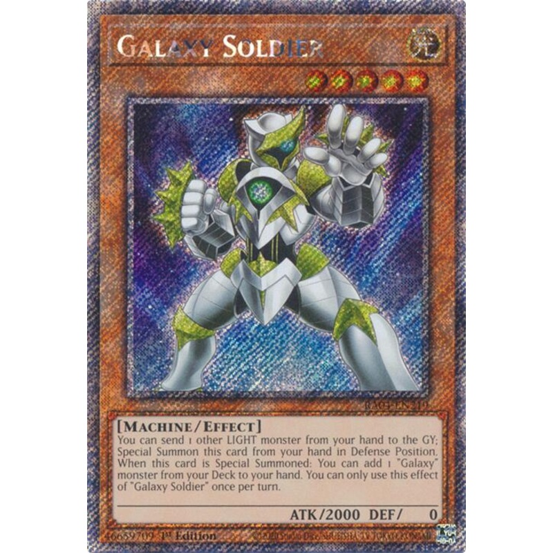 Galaxy Soldier [RA04-EN219] Platinum Secret Rare