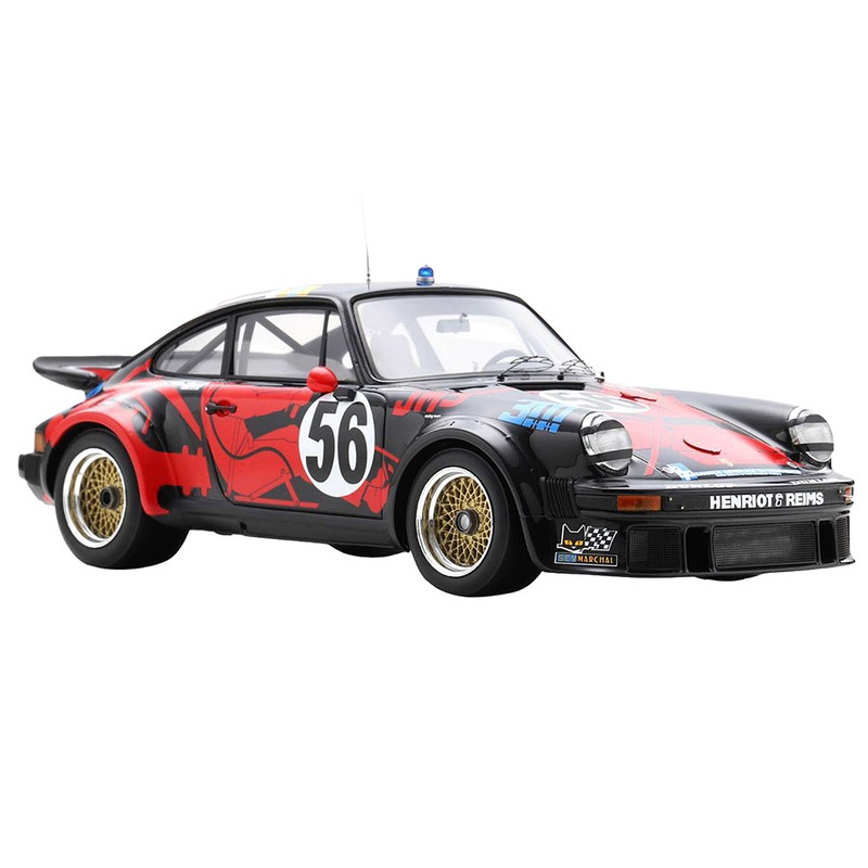 Porsche 934 #56 Jean-Louis Bousquet – Cyril Grandet – Philippe Dagoreau JMS Racing-ASA Cachia 24 Hours of Le Mans (1977) with Acrylic Display Case 1/18 Model Car by Spark