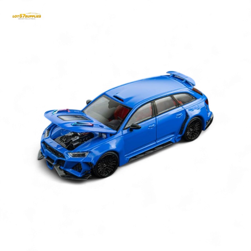 (Pre-Order) DCM Modified Audi RS6 Wagon Blue – Engine & Openable Hood 1:64