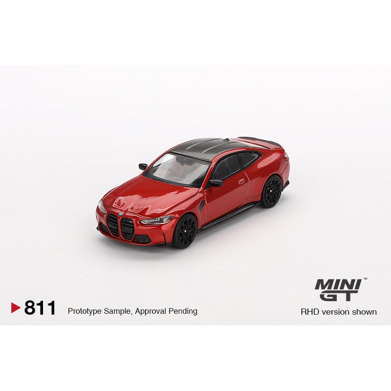 * PRE ORDER * MINI GT #811 1/64 BMW M4 Competition (G82) Sakhir Orange (RHD)