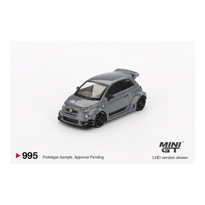 *PREORDER* MINIGT 1:64 ABARTH 595 LB-WORKS x Abas Works in Grey