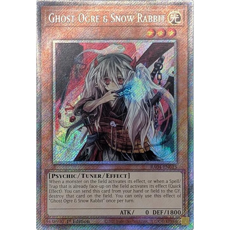 Ghost Ogre & Snow Rabbit [RA04-EN015] Platinum Secret Rare