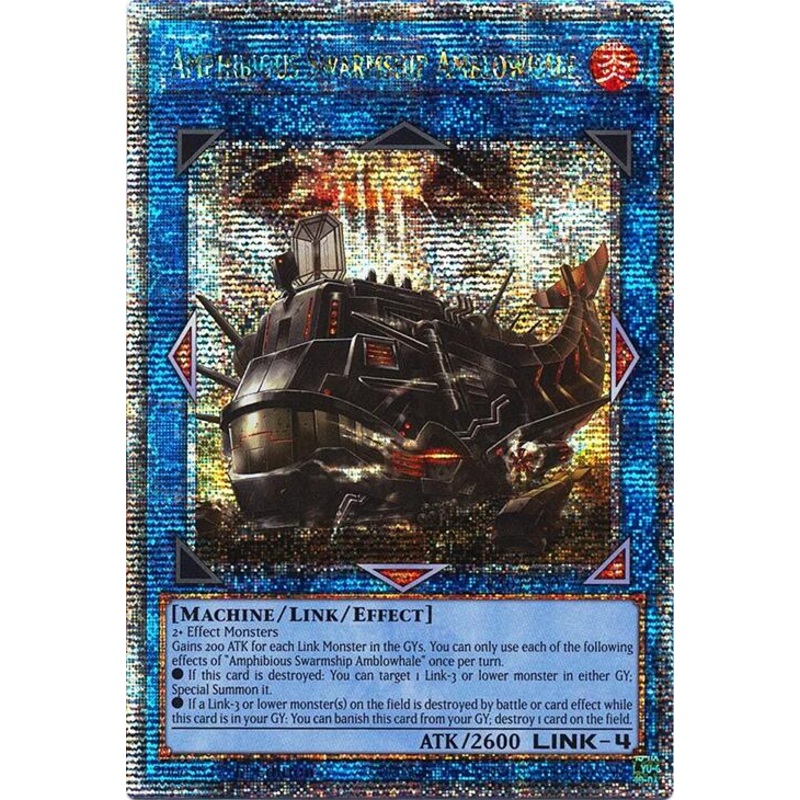 Amphibious Swarmship Amblowhale [RA04-EN077] Quarter Century Secret Rare