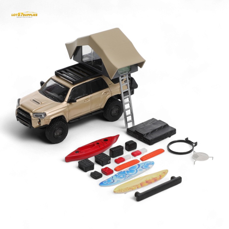 GCD Toyota Super Overlord Modified 4 RUNNER  Champagne Gold 1:64