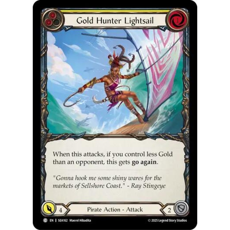 Gold Hunter Lightsail [SEA162] (High Seas)  Rainbow Foil