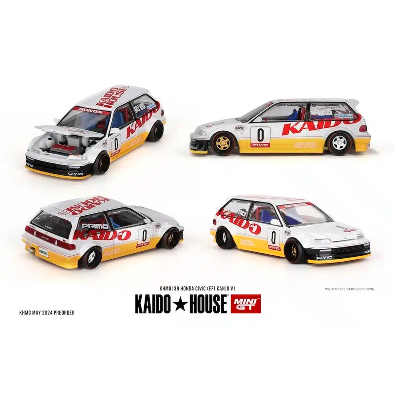 [ Kaido House x MINI GT ] HONDA CIVIC EF KANJO V1 KHMG139