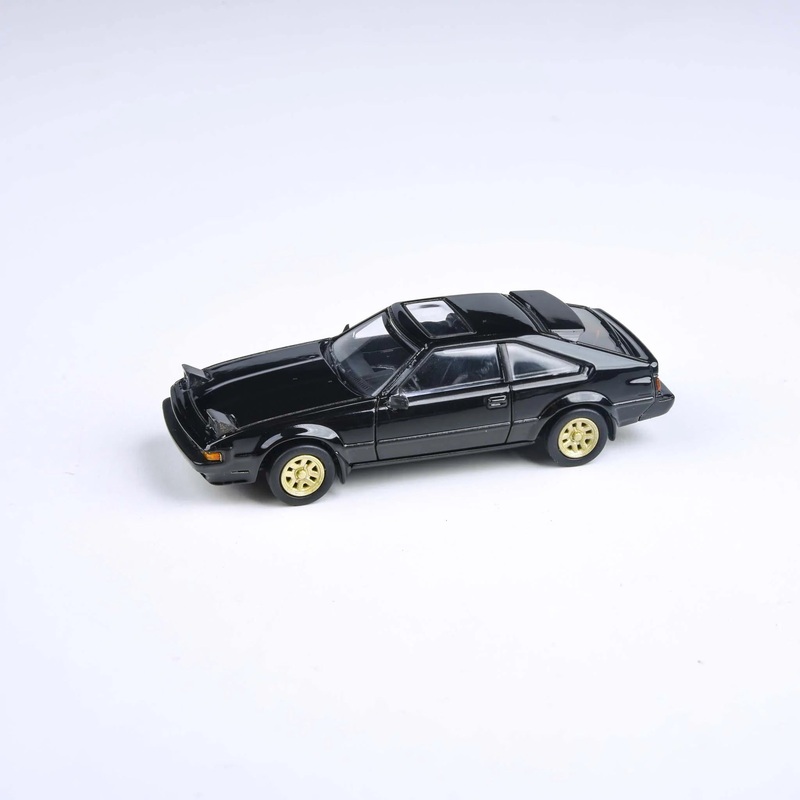 PARA64 1/64 Toyota Celica Supra XX Black 1984 Diecast Model Car (Lights Up RHD)