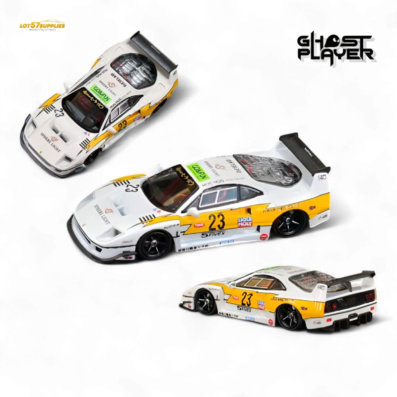 (Pre-Order) Ghost Player LBWK F40 – Yellow Flash #23 1:64