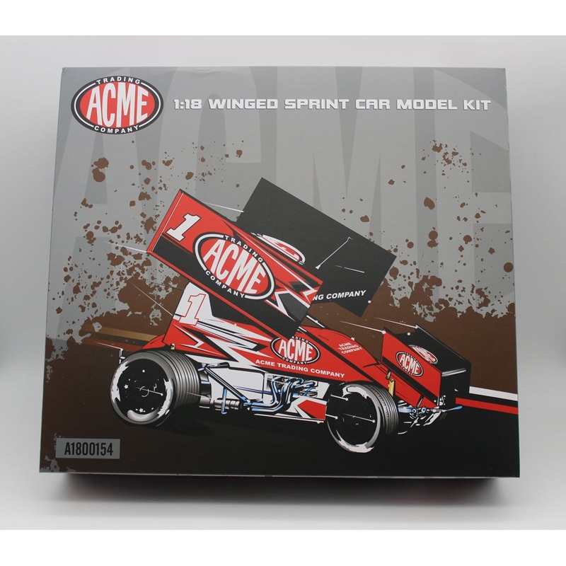 WINGED SPRINT CAR MODEL KIT – WHITE – 1:18 SCALE