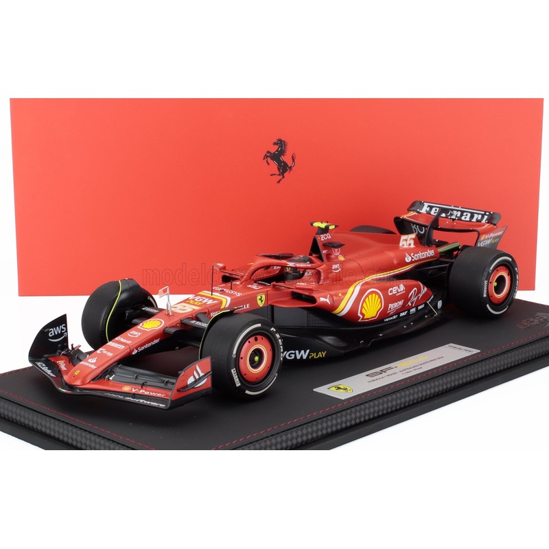 FERRARI | F1 SF-24 TEAM SCUDERIA FERRARI N 55 WINNER AUSTRALIAN GP 2024 CARLOS SAINZ – CON VETRINA – WITH SHOWCASE