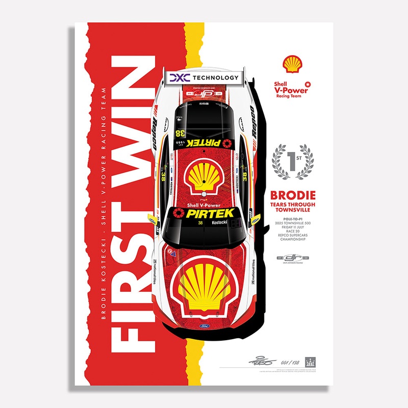 Shell V-Power Racing Team – Brodie Kostecki First Win – Limited Edition Print