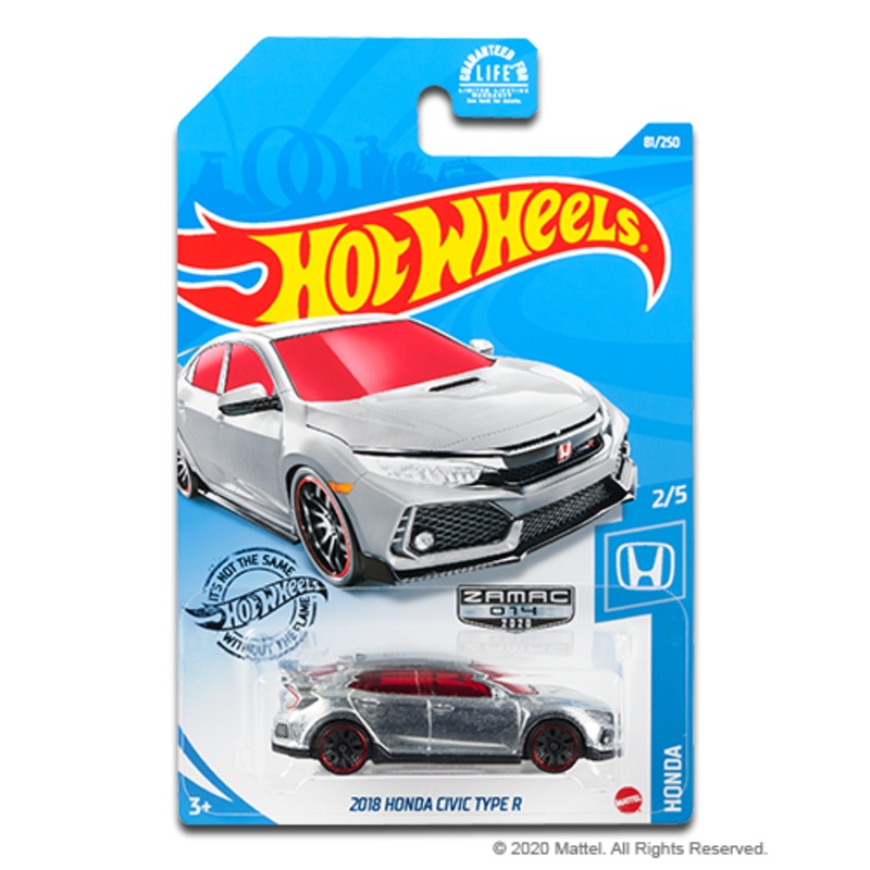 HOT WHEELS 2018 HONDA CIVIC TYPE R ZAMAC – EXCLUSIVE