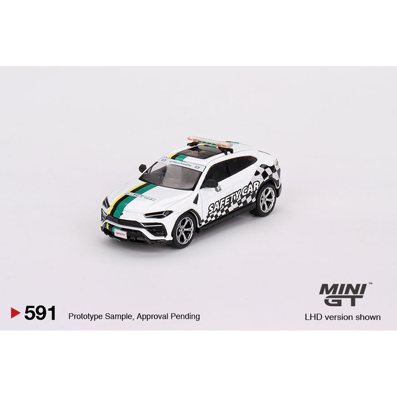 MINI GT #591 1/64 Lamborghini Urus  2022 Macau GP Official Safety Car (RHD)