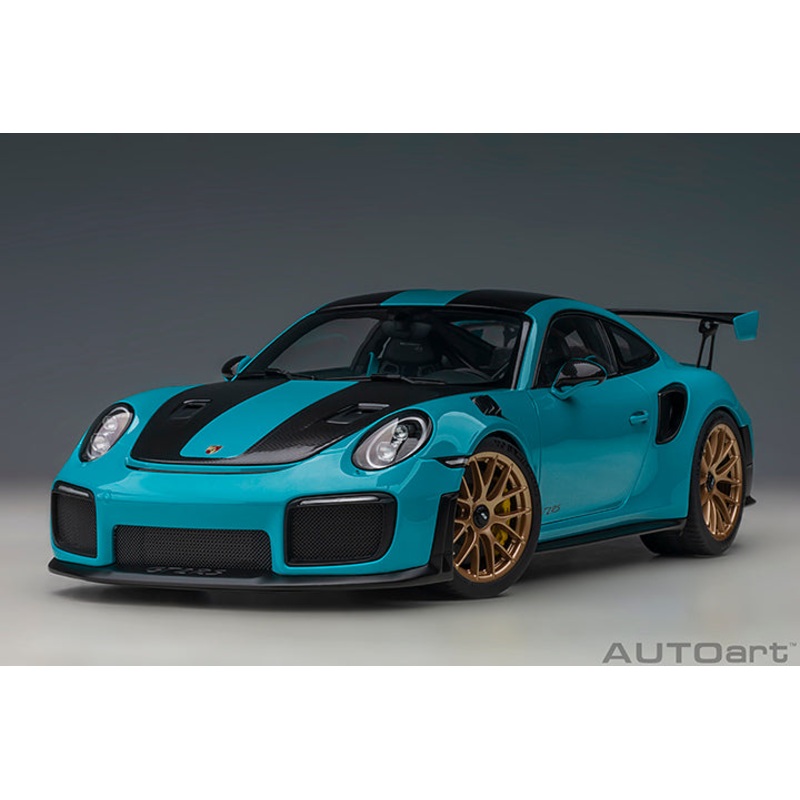 PORSCHE 911 (991.2) GT2 RS WEISSACH PACKAGE (MIAMI BLUE) 1:18 MODEL – AUTOart