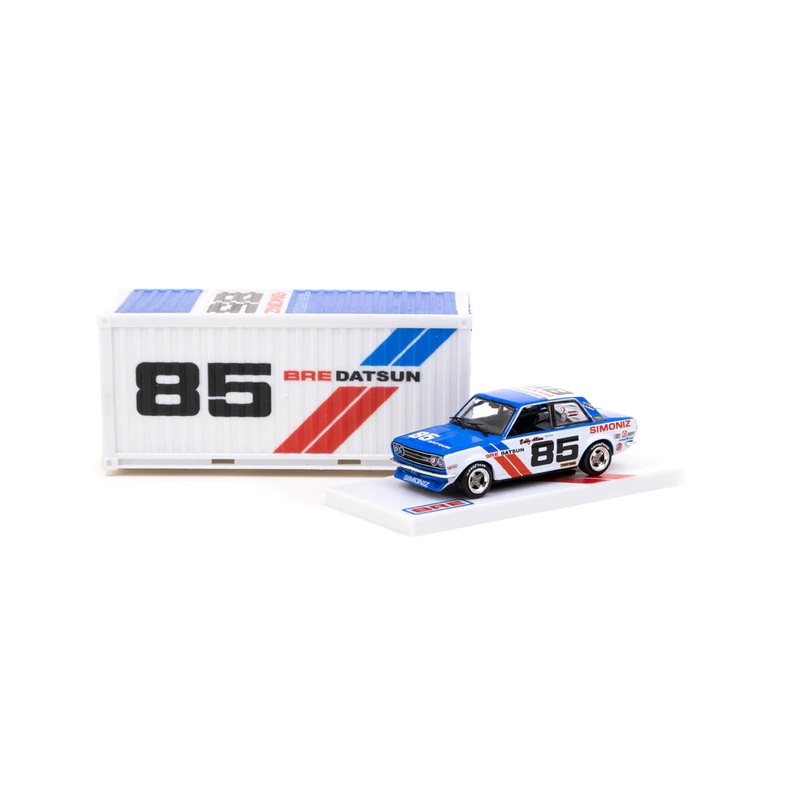 Tarmac Works 1/64 BRE Datsun 510 Trans-Am 2.5 Championship 1972 #85 with Container – HOBBY64