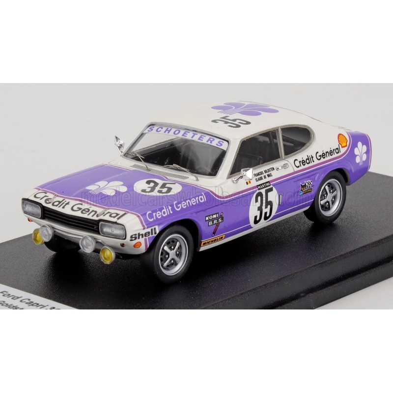 TROFEU – 1/43 – FORD ENGLAND – CAPRI 3000 GLX N 35 24h SPA 1973 FRANCOIS GOLDSTEIN – CLAUDE DE WAEL – PURPLE WHITE