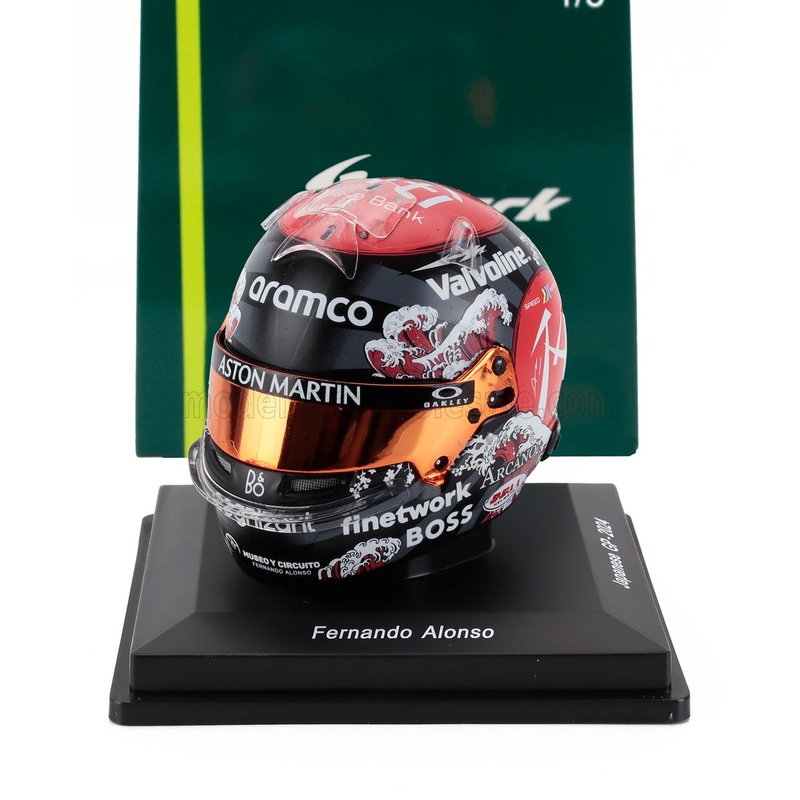 BELL HELMET | CASCO HELMET F1 FERNANDO ALONSO TEAM ASTON MARTIN ARAMCO COGNIZANT N 14 JAPAN GP 2024 | VARIOUS