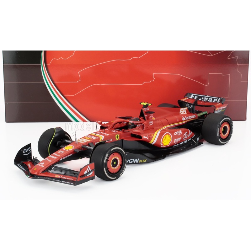 FERRARI | F1 SF-24 TEAM SCUDERIA FERRARI N 55 WINNER AUSTRALIAN GP 2024 CARLOS SAINZ – POLIFOAM PACKAGING | BLACK