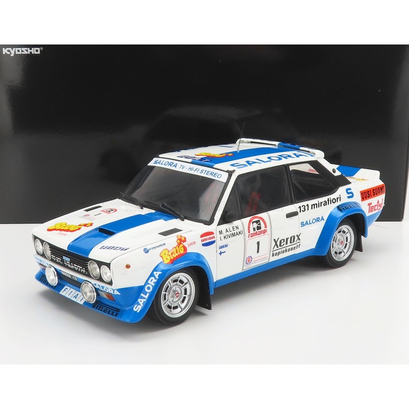 FIAT – 131 ABARTH N 1 WINNER RALLY 1000 LAKES 1980 M.ALEN – I.KIVIMAKI – WHITE BLUE