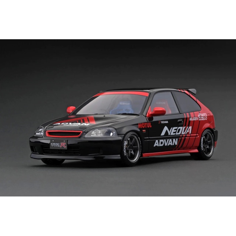IGNITION MODEL 1/18 IG 2679 Honda CIVIC (EK9) Type R Black/Red