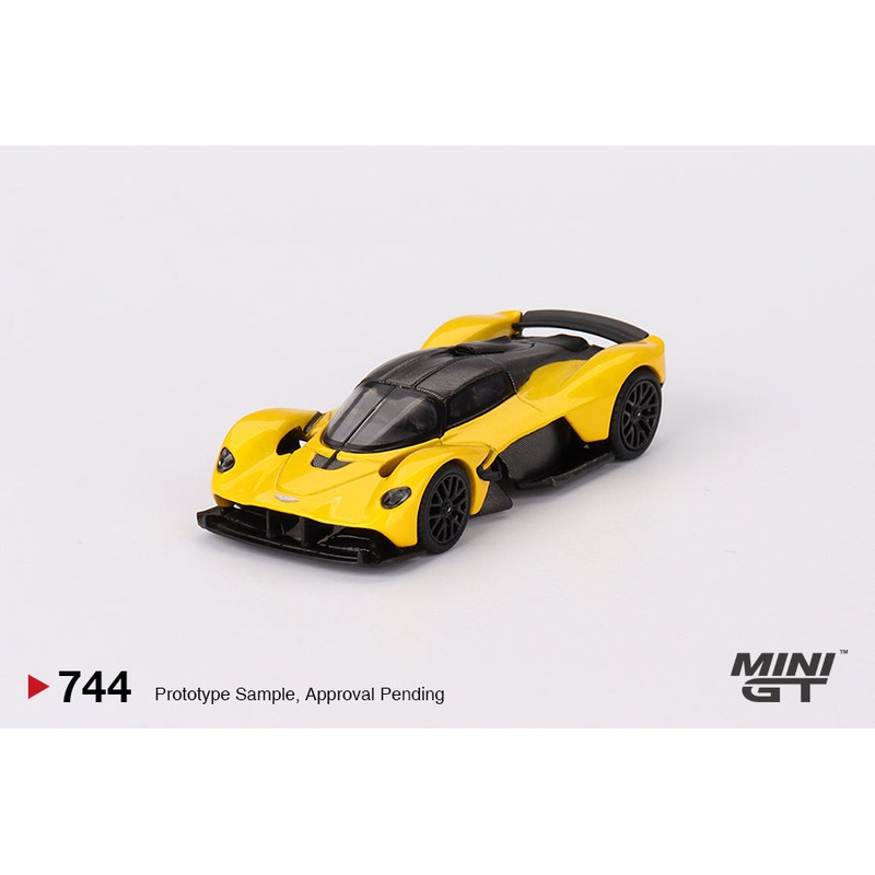 MINI GT #744 1/64 Aston Martin Valkyrie Sunburst Yellow (LHD)