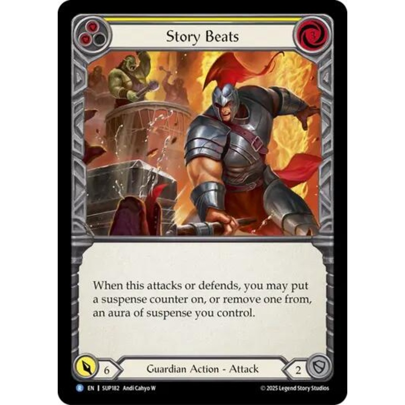 Story Beats (Yellow) [SUP182] (Super Slam)  Rainbow Foil