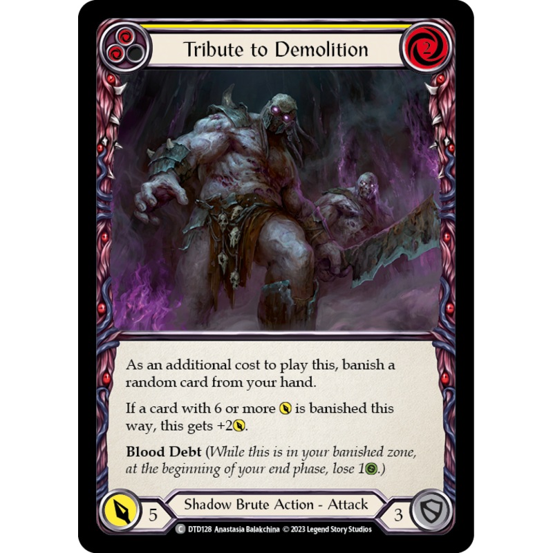 Tribute to Demolition (Yellow) [DTD128] (Dusk Till Dawn)  Rainbow Foil