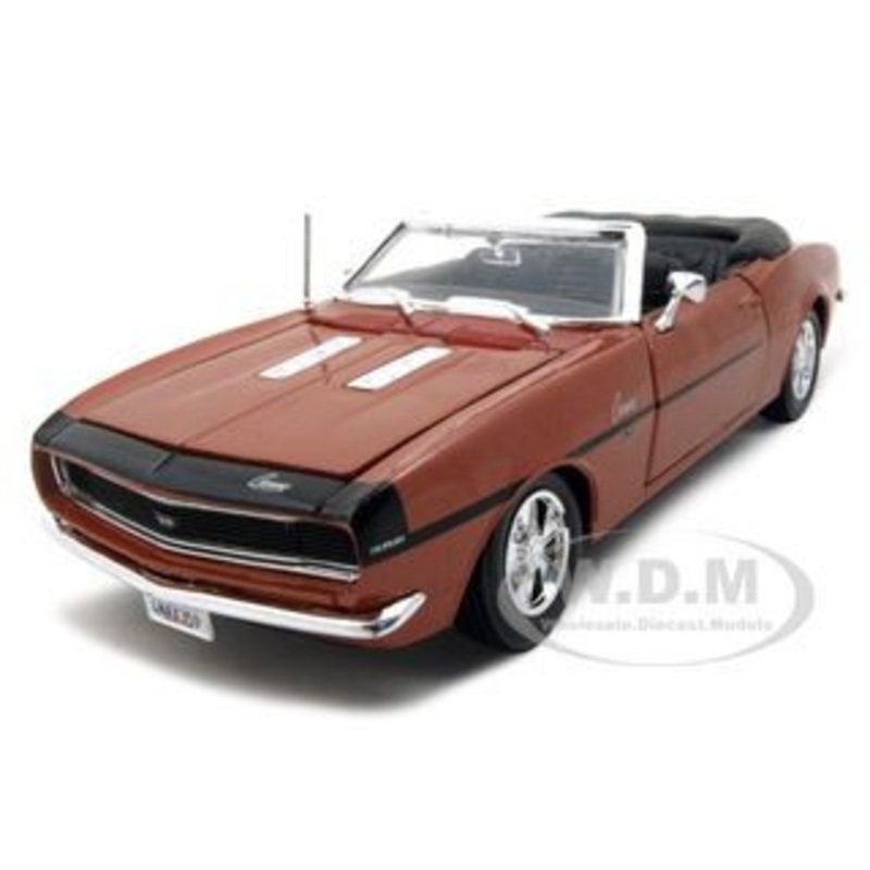 1968 Chevrolet Camaro SS 396 Convertible Bronze 1/24 Diecast Model Car by Maisto