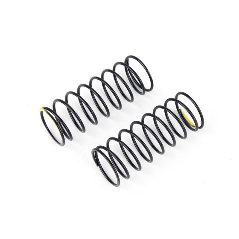 A215E  Rear Shock Spring Soft (Black/Yellow) (2) *