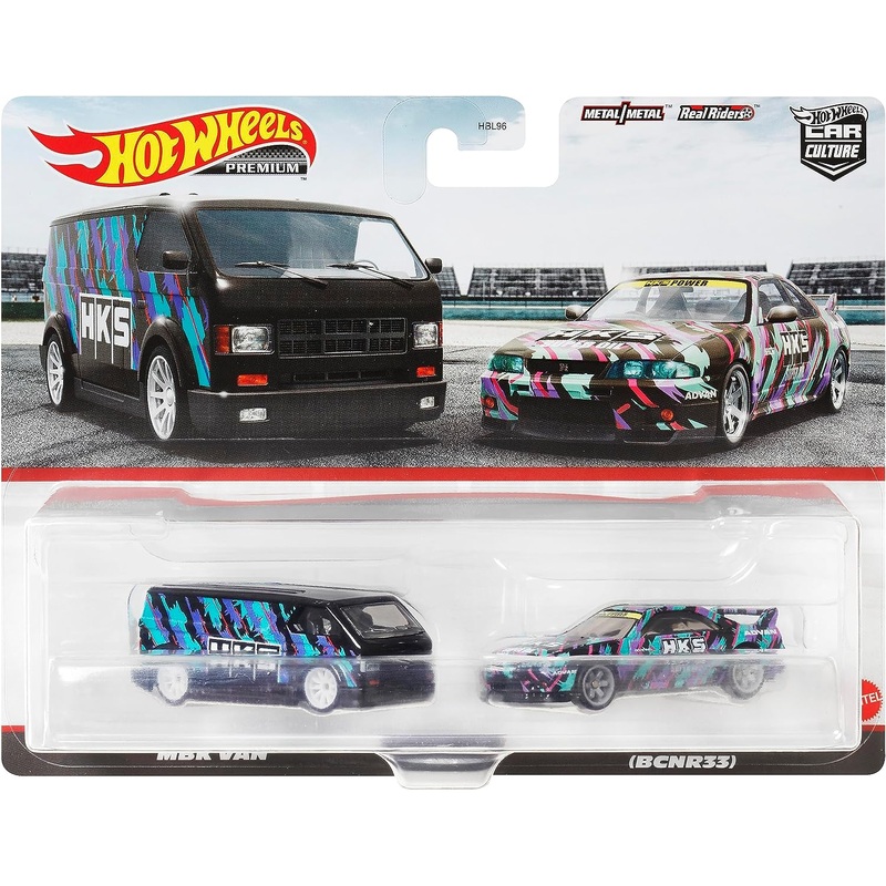 Hot Wheels HKF53 Premium 2-Pack Nissan Skyline GT-R (BNCR33) / MBK Van