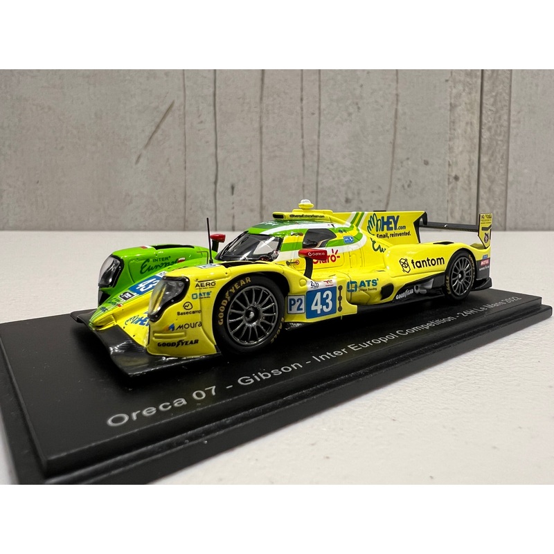 Oreca 07 – Gibson No.43 Inter Europol Competition – 24H Le Mans 2022 – D. Heinemeier-Hansson – F. Scherer – P. Fittipaldi – 1:43 Scale Resin Model Car – Spark