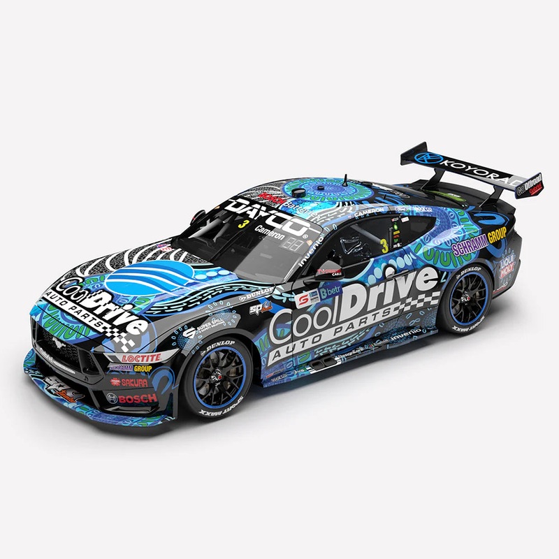 *PRE-ORDER* Aaron Cameron – CoolDrive Racing #3 Ford Mustang GT – 2025 Darwin Triple Crown Indigenous Round – 1:43 Scale Diecast Model – Authentic Collectables