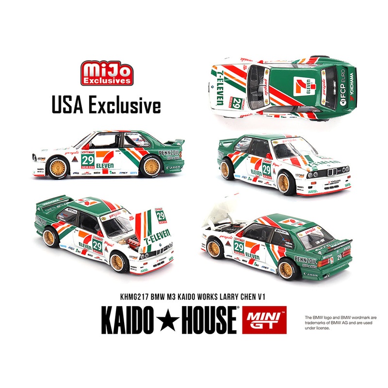 *PREORDER* MINIGT KAIDO HOUSE 1:64 BMW M3 Kaido Works Larry V1 USA Exclusive