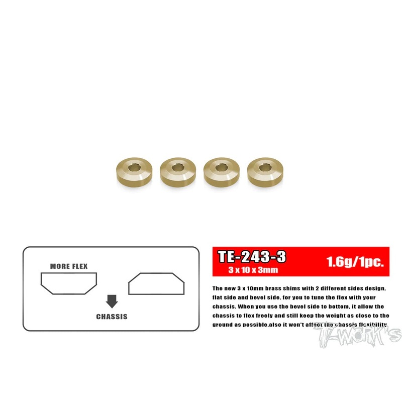Brass Washer for Suspension Arm 3x10x3mm – 4pcs