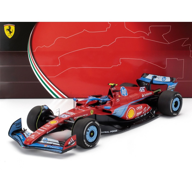 FERRARI | F1  SF-24 TEAM SCUDERIA FERRARI N 55 5th MIAMI GP 2024 CARLOS SAINZ – POLIFOAM PACKAGING