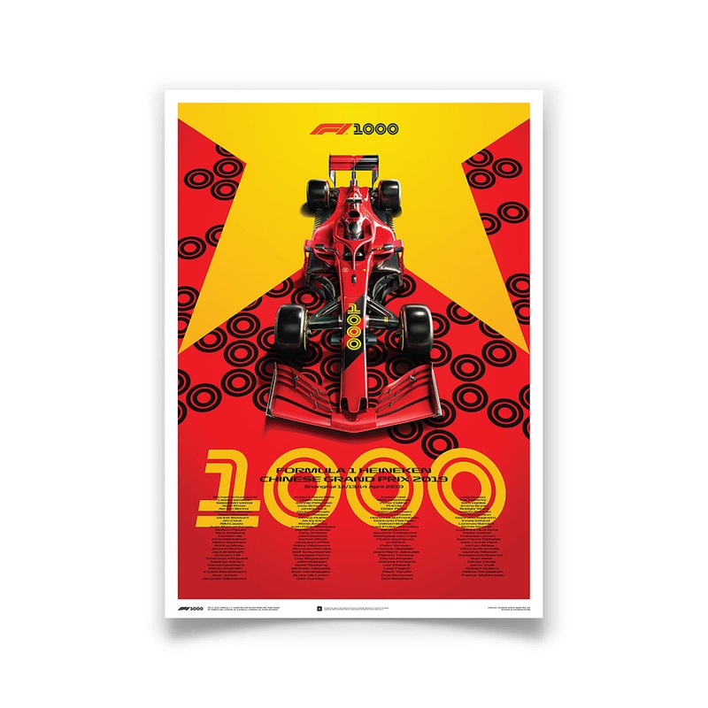 Formula 1 2019 Heineken Chinese Grand Prix – 1000th Grand Print Commemorative Print