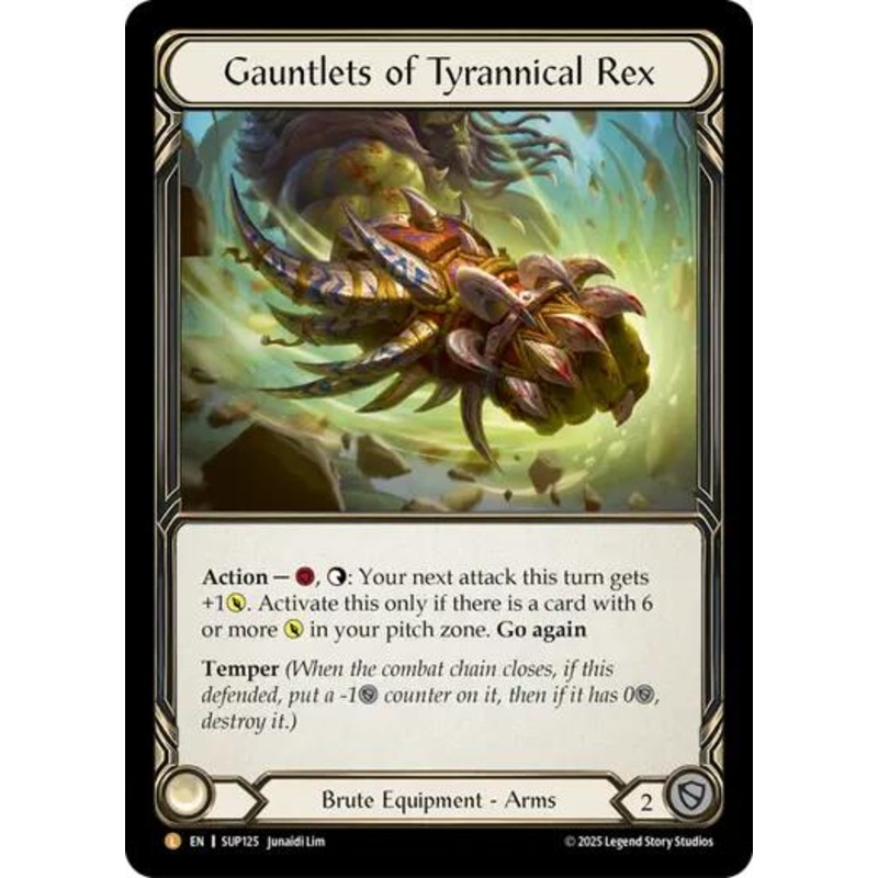 Gauntlets of Tyrannical Rex [SUP125] (Super Slam)  Rainbow Foil
