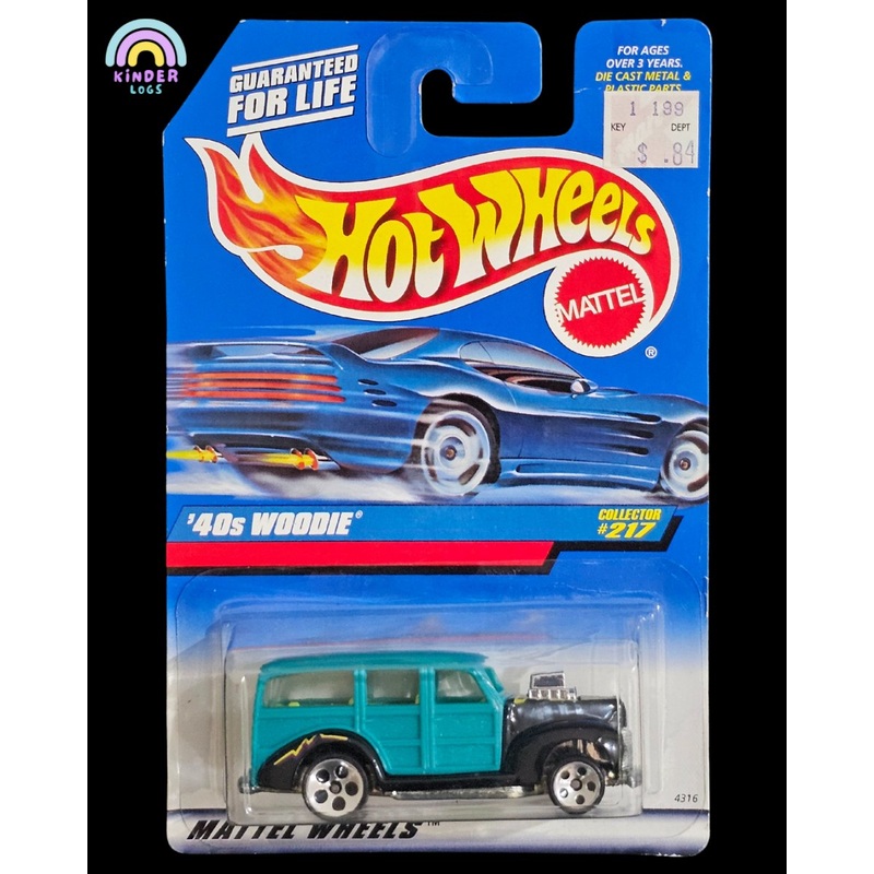 Hot Wheels 1940s Woodie – Collector #217 (1997 Card)