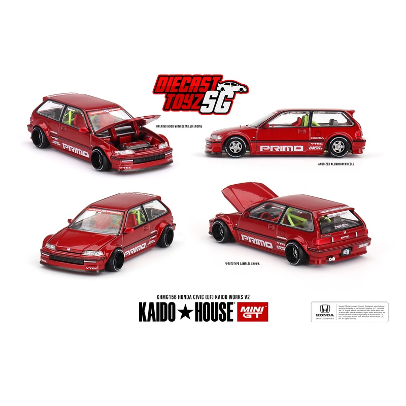 [ Kaido House x MINI GT ] HONDA CIVIC EF KANJO V2 KHMG156