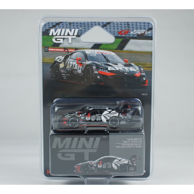 Mini GT 1:64 Honda NSX-GT Type S GT500 #16 ARTA MUGEN NSX-GT  ARTA 2023 SUPER GT Series in Blister Packaging (MGT00787-BL)
