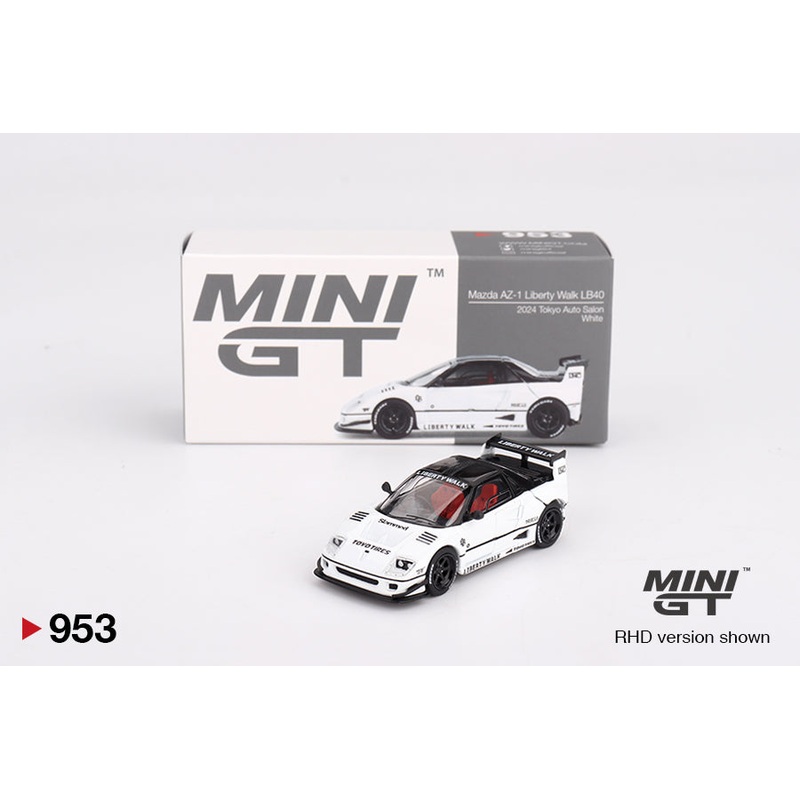 MINI GT #953 1/64 Mazda AZ-1 Liberty Walk LB40 White 2024 Tokyo Auto Salon – BLISTER PACK