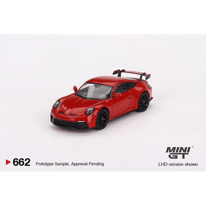 Porsche 911 (992) GT3 – Guards Red – 1:64 Scale Diecast Model – Mini GT