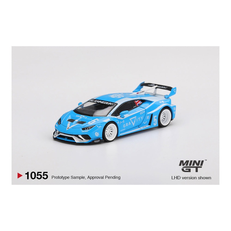 *PREORDER* MINI GT 1:64 LBWORKS Lamborghini Huracn GT GRAVITY in Blue