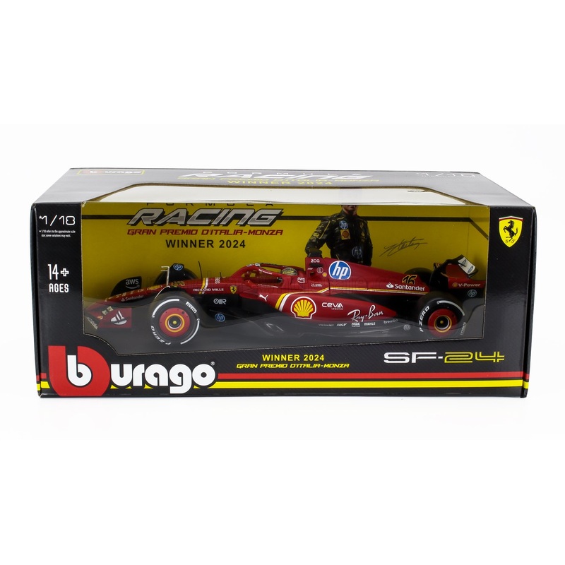 FERRARI | F1  SF-24 TEAM SCUDERIA FERRARI N 16 WINNER ITALY MONZA GP 2024 CHARLES LECLERC