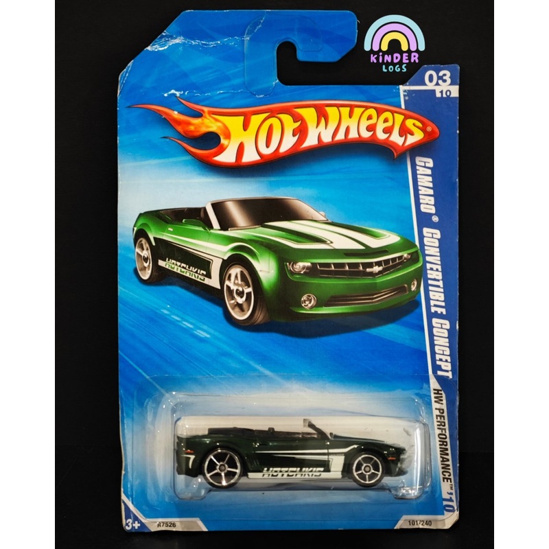 Hot Wheels Chevrolet Camaro Convertible Concept (2009 Card)