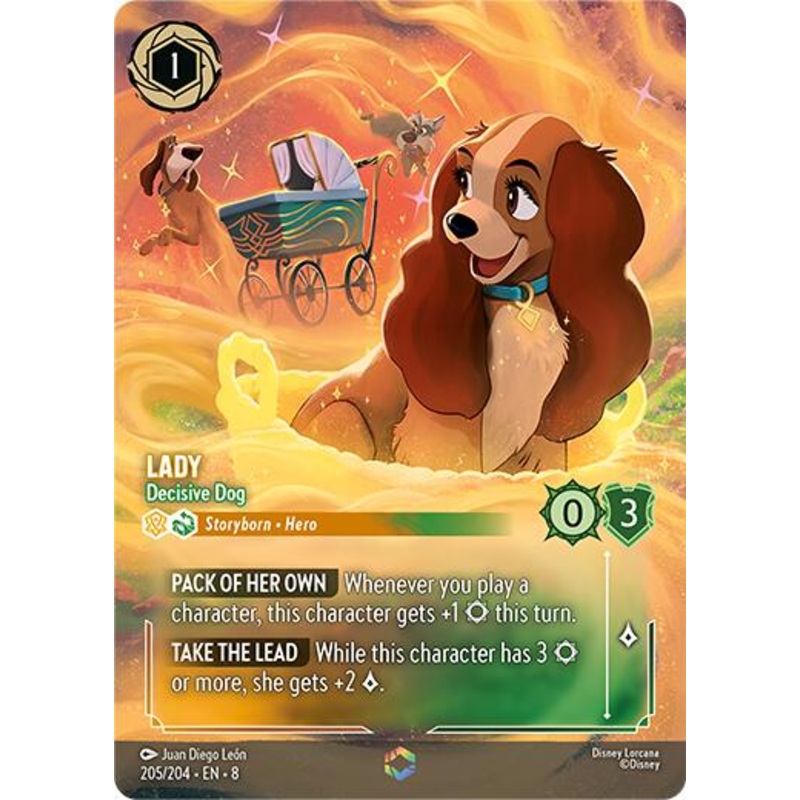 Lady – Decisive Dog (Enchanted) (205/204) [Reign of Jafar]