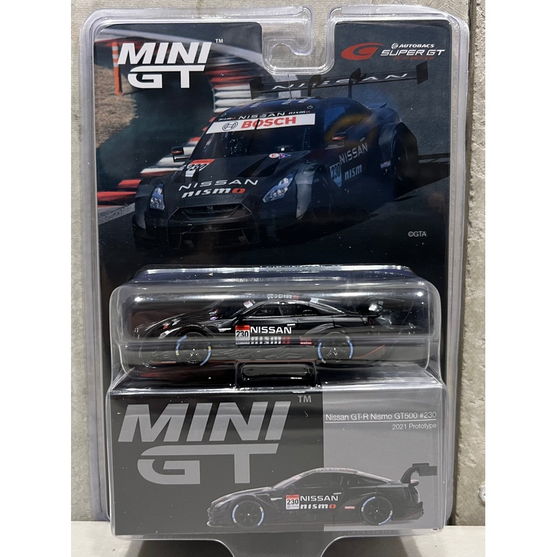 Nissan GT-R Nismo GT500 2021 Prototype #230 SUPER GT Series – Japan Exclusive – 1:64 Scale Diecast Model – Mini GT