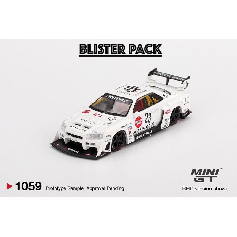 * PRE ORDER * MINI GT #1059 1/64 Nissan LB-ER34 Super Silhouette ATHLETE/COLLECT (RHD) * BLISTER PACK *