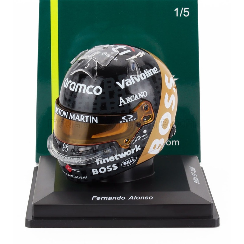 BELL HELMET | CASCO HELMET F1 FERNANDO ALONSO TEAM ARAMCO COGNIZANT ASTON MARTIN N 14 BRITISH GP 2024